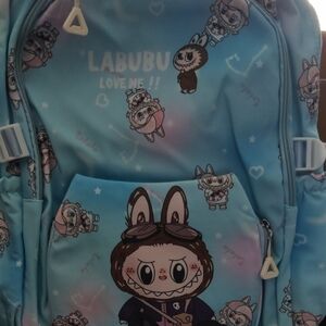 Labubu Blue Cartoon Backpack